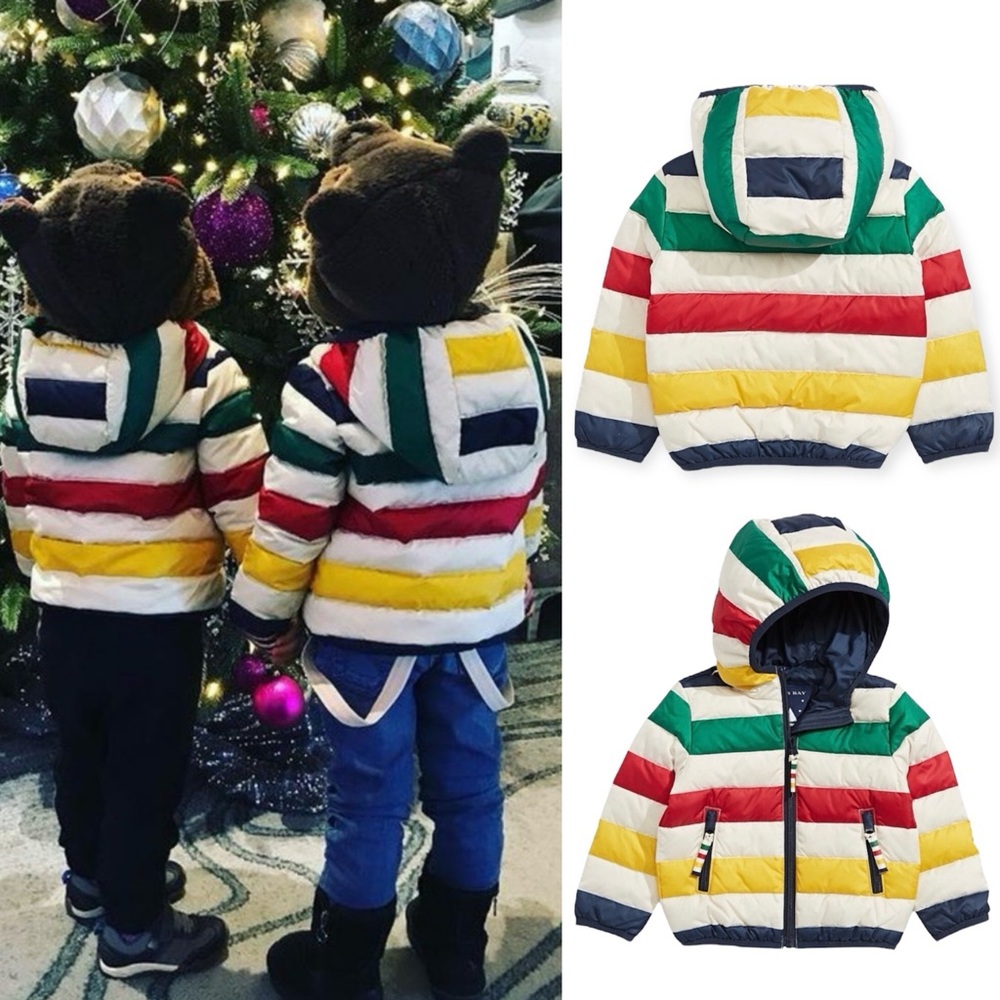 Classic HBC Stripes Down Coat